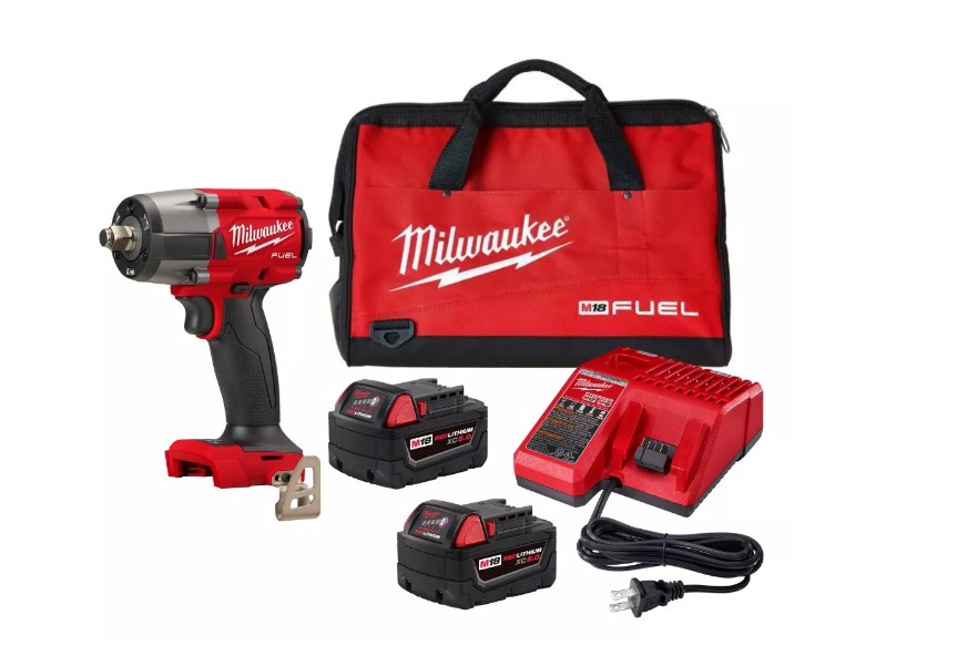 Kit Llave De Impacto Milwaukee 1/2 M18 Fuel 2169.31NM 2967-22 Con Anillo DE FRICCION