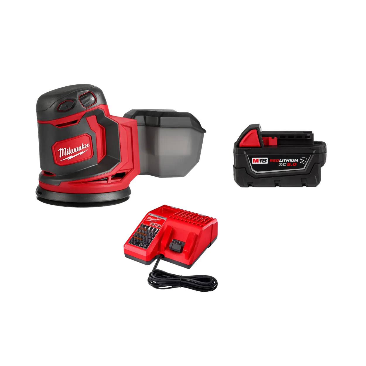Lijadora Roto Orbital Milwaukee M18 Fuel 2648-21 KIT